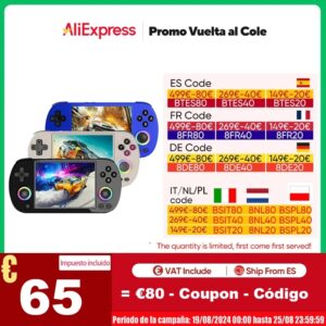 ANBERNIC-consola de juegos portátil Retro RG40XX H, 64 bits, Linux, pantalla IPS de 4,0 pulgadas, Compatible con WiFi 5G, Bluetooth, salida de HDMI-TV, RG40XXH