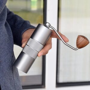 Jfee-molinillo de Café manual J0/J1, 38mm, 5 núcleos/7 núcleos, rebabas de 3 rodamientos, molino de café portátil, molinillo de espresso ajustable