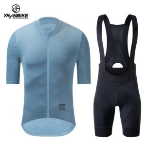 YKYWBIKE-Conjunto de Maillot y pantalones cortos para ciclismo, ropa reflectante personalizada, Maillot clásico para bicicleta de montaña