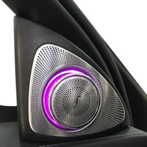 Altavoz de Tweeter brillante de rotación 3D para Mercedes Benz, W205, W213, X253, W222, GLC, E, S, C, altavoz LED, Audio triple, Trompeta