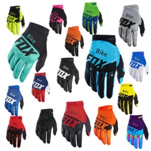 BikeFox-Guantes de motocicleta para hombre y mujer, manoplas transpirables para Motocross, ATV, MX, UTV, BMX, todoterreno