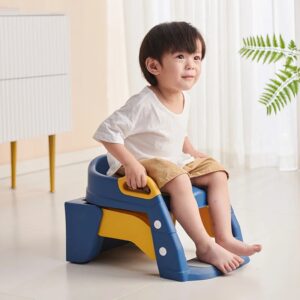 Orinal plegable para bebé, asiento de inodoro, orinal de entrenamiento para niños con escalera, taburete de paso, inodoro portátil para niños