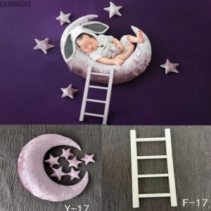 Accesorios de fotografía para recién nacido, alfombrilla para posar Luna, cojín, accesorios de fotografía para bebé, escalera