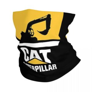 Mascarilla multifunción con Logo de caterpillar para hombre y mujer, Bandana estampada para el cuello, para senderismo y pesca, a prueba de viento