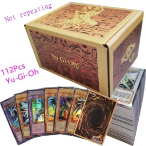 Cartas holográficas de Anime en inglés, juego de batalla de yu-gi-oh, piezas Yu Gi Oh, 112 Juguete de regalo para niños