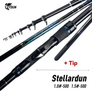 LEYDUN-cañas de pescar STELLARDUN ISO 500 1 1,5, boya telescópica, Surfcasting, Spinning, Rock Fishing, Coast Sea Fishing