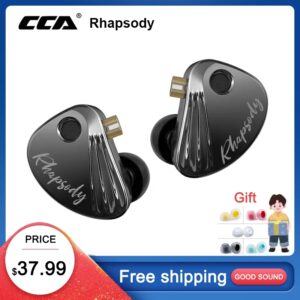 CCA Rhapsody-auriculares híbridos IEM HiFi con Cable desmontable, 2DD + 4BA, para audiófilos, músicos, prepedido