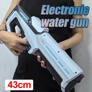Pistolas de agua eléctricas para adultos, potente chorro automático de succión de agua, juguete de playa al aire libre para verano, regalo para niños