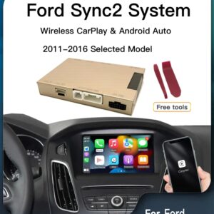 Caja decodificadora con Carplay inalámbrico para coche, dispositivo Android Sync2 Auto para Ford, Explorer, Focus, Fiesta, c-max, Edge, F-150, Fusion, Taurus 2011-2016