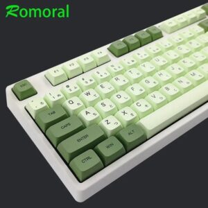 Teclas PBT personalizadas para teclado mecánico Cherry MX 123/104, teclas 87/61, perfil XDA, coreano, inglés, ruso