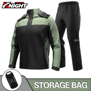 Chubasquero impermeable para motocicleta para hombre y mujer, traje impermeable para motociclista, chaqueta, pantalones, conjunto de lluvia para motociclista, 100%