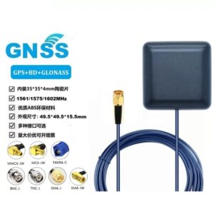 Cable GNSS de 3M, antena externa de cerámica, 35x4, GPS, BD, GLONASS, 42dbi, SMA, TNC, BNC, MMCX, MCX, conector FAKRA, RG174