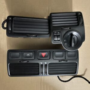 Salida de aire acondicionado central, instrumento negro para MK4, golf 4, 1J1819710B
