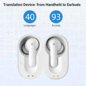 TimeKettle-auriculares M3 para traducción de voz, audífonos de traducción simultánea de idiomas, para negocios y viajes