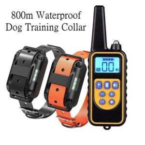 Collar de entrenamiento remoto para perros, dispositivo antiladridos recargable con Control eléctrico, impermeable, todos los tamaños