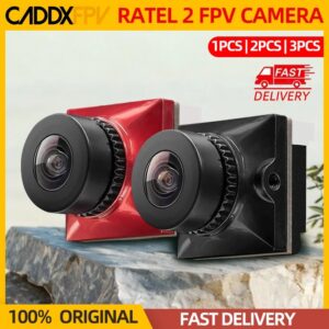 Cámara Caddx Ratel 2 V2 FPV, 1/2 piezas, 2,1mm, 16:9/4:3, NTSC/PAL conmutable con lente de repuesto, Micro FPV, Dron