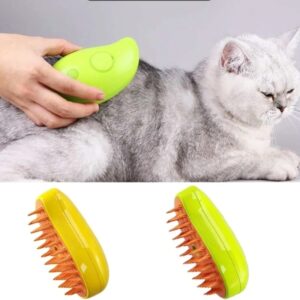 Cepillo de vapor para perros y gatos, pulverizador eléctrico para masaje, herramienta de aseo para mascotas, 3 en 1 espray eléctrico, peines de masaje