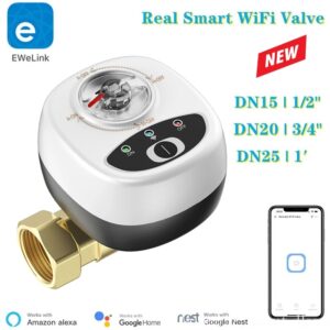 Válvula de enlace de automatización de alarma, temporizador de Control inalámbrico para aplicación DN15/DN20/DN25, WiFi inteligente, Gas, Vavle