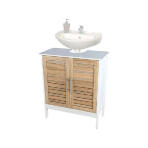Tendance ARMARIO BAJO LAVABO MDF 2 PUERTAS + 1 ESTANTE INTERIOR - MIAMI/STOCKOLM,60cm*30cm*70cm