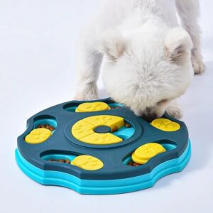 Puzle de Juguete para perro, alimentador lento, interactivo, aumenta el CI del cachorro, dispensador de comida, comer lentamente, cuenco antideslizante, juego de entrenamiento para mascotas, gatos y perros