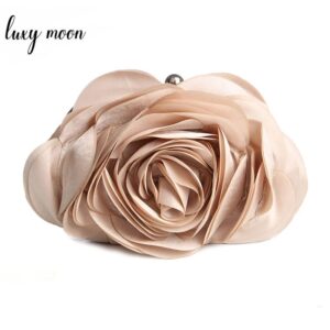 Bolso de noche con flores para mujer, cartera pequeña con cadena Floral, ideal para vestido de fiesta y boda, gran oferta, EB034