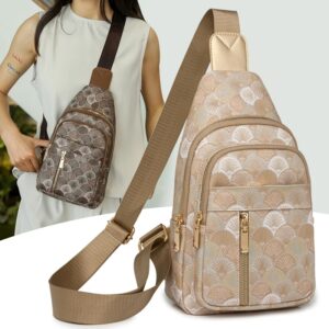 Bolso de pecho de moda para mujer, Mochila pequeña de ocio con patrón de flores impresas, bolso de hombro oblicuo, Bolso pequeño de viaje