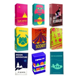 Oink Games "juego de cartas Scout, un artista falso, aventura en el mar profundo, MOON Adventure, divertido juego de cartas Durian, los mejores juegos familiares