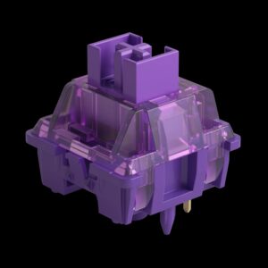 Akko-interruptores táctiles V3 Pro púrpura lavanda, 5 pines, 40gf, Compatible con teclado mecánico MX (45 piezas)