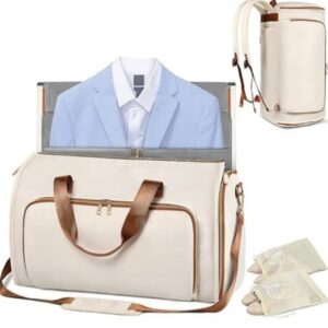 Bolsa de viaje para traje de viaje, bolsa de ropa Convertible, resistente al desgaste, plegable, de almacenamiento, colgante, puede ser una mochila cruzada, nueva moda 2024