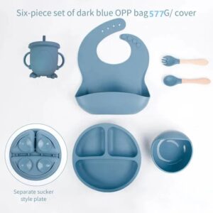 Juego de comidas para bebés, juego de silicona, juego de comidas para niños, juego de cubiertos
