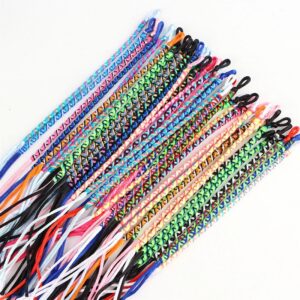 Pulsera tejida a mano para hombre y mujer, brazalete colorido de estilo étnico, regalos de fiesta de cumpleaños Retro, 20/30/50 unids/lote