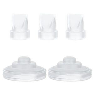 Válvulas de pico de pato y diafragma de silicona compatibles con Momcozy M5, extractor de leche portátil, accesorios para M5