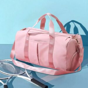 Bolsa de viaje para entrenamiento, bolsa deportiva para gimnasio, equipaje con bolsillo para zapatos húmedos, compartimento para viaje, Yoga, deportes, bolsa de lona para hombres y mujeres