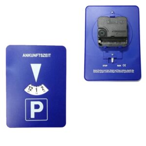 Reloj temporizador de disco de estacionamiento de coche, pantalla de hora de llegada de vehículo, disco de plástico, herramientas de tiempo de estacionamiento portátiles