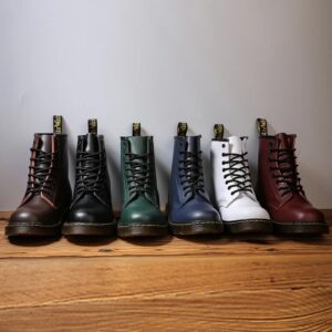 Botas Martin clásicas para hombre y mujer, botines de cuero genuino de alta calidad, zapatos de diseñador para motocicleta, talla 47