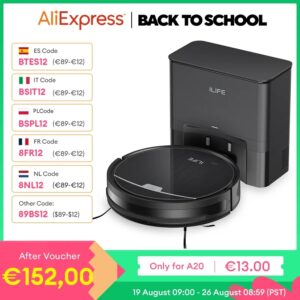 ILIFE-aspiradora Robot V9/V9Pro, aspiradora automática, succión fuerte de 3000Pa, navegación giroscópica, programación, aplicación/Control Alexa, para pelo de mascotas