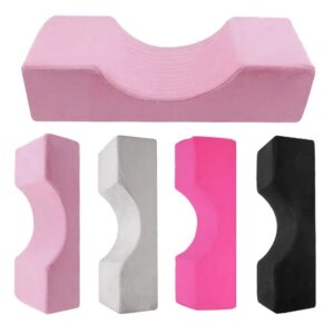 Almohada de espuma viscoelástica para el cuello, cojín suave para Injerto de pestañas, extensión de pestañas con bolsillo, salón de maquillaje