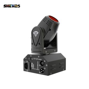 Mini foco de luz LED con cabezal móvil, estroboscopio de luz para escenario para entretenimiento en el hogar y escenario profesional, de 10W, modo operativo Lyre DMX512