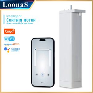 Motor de cortina inteligente, dispositivo eléctrico con Wifi, compatible con Control de voz, asistente de Google Alexa, Tuya, tercera generación