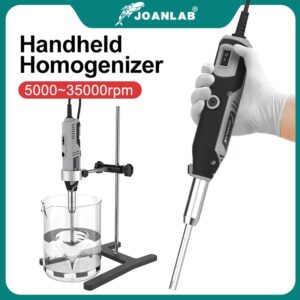 Mezclador triturador de células dispersor emulsionante homogeneizador de alta velocidad portátil de laboratorio JOANLAB 5000 ~ 35000rpm 220V MHZ-01