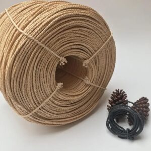 Silla con bastón de tres hebras impermeable, muebles tejidos de cuerda de papel Kraft, marco de escalada para gato, Material de cojín, 1KG, 4mm/4,5mm