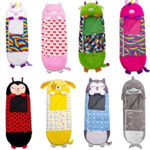 Saco de dormir de dibujos animados para niños, saco de dormir para regalo de cumpleaños, almohada de muñeca de felpa para bebés, sacos de dormir suaves y cálidos