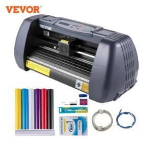 VEVOR Impresora de Vinilo de 375 mm, Impresora de Trazador de 14 pulgadas con Alimentación Máxima de Papel con Fuerza Ajustable y Máquina de Corte de Vinilo de Velocidad para Hacer Letreros