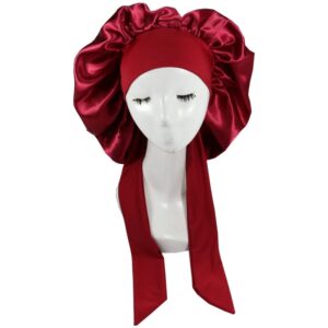 Gorro De dormir liso De satén para mujer y hombre, gorro De noche para el cuidado del cabello, Unisex, turbante De Ducha