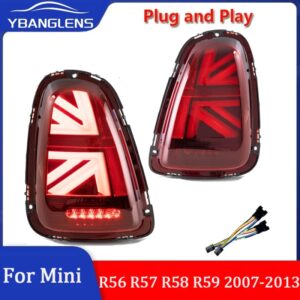 Conjunto de luces traseras LED para Mini Cooper, lámparas de señal de giro inverso, freno de marcha atrás, R56, R57, R58, R59, 2007-2014