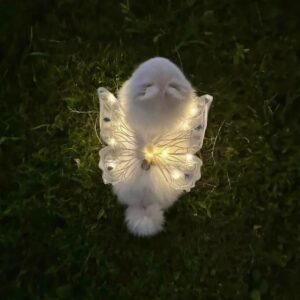 Alas de perro brillantes, decoración de espalda de mariposa, ropa de verano para cachorro, decoración de pecho y espalda de perro pequeño, oso de peluche de Pomerania