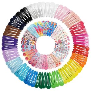 Pinzas para el pelo a presión de piezas, pasadores de Metal antideslizantes de 2 pulgadas, Color caramelo brillante, accesorios para bebés y niños pequeños, 50 Uds.
