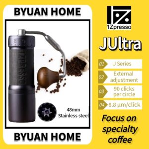 Molinillo de café expreso JULTRA Extreme, núcleo de molienda, rodamiento de café súper manual, rebaba plateada, 1zpresso, nuevo