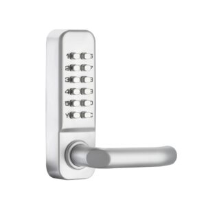 Cerradura mecánica impermeable con número de contraseña, pestillo único sin necesidad de energía para puerta de Metal y madera, para interior y exterior