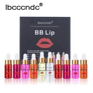 Suero de ampolla de labios BB, conjunto de iniciación semipermanente, brillo de labios BB, pigmento tintado, hidratante duradera para el cuidado de los labios, brillo de Corea
